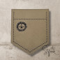 Preview: BIG Taschen-Label - "LÖWE" -  Höhe ca. 8 cm - Kunstleder ++ Farbauswahl ++